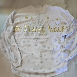 Walt Disney World White and Gold Sweatshirt